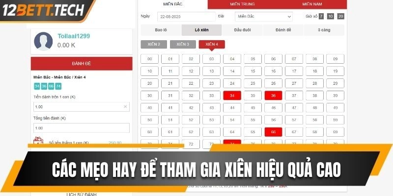 Các mẹo hay để tham gia xiên hiệu quả cao