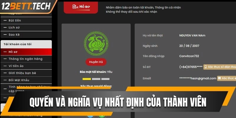 Quyền và nghĩa vụ nhất định của thành viên